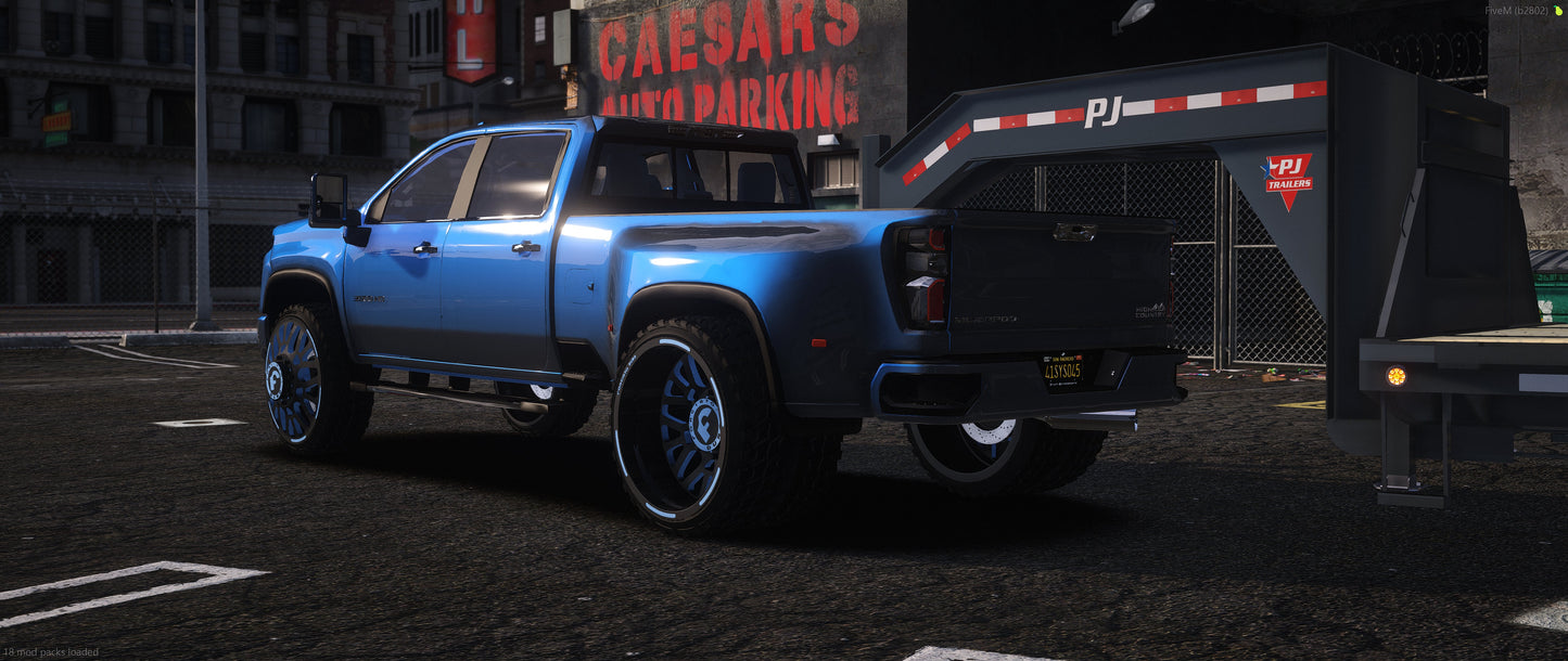 2020 Chevrolet Silverado Dually + Trailer